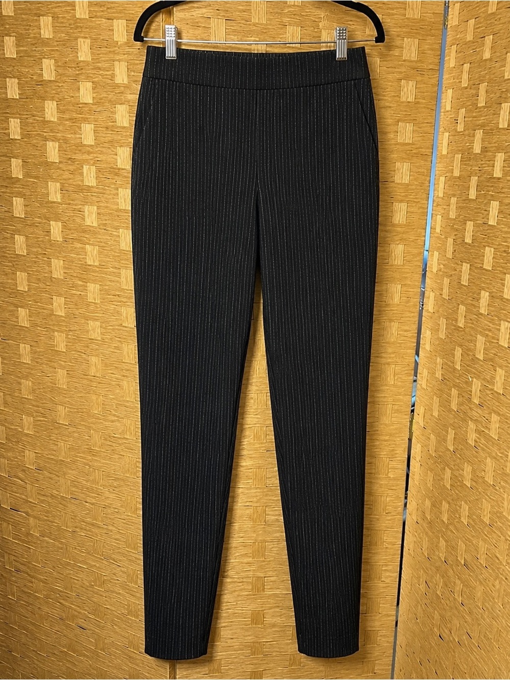 Max Studio Black Pinstripe Trousers - Picture 4 of 5